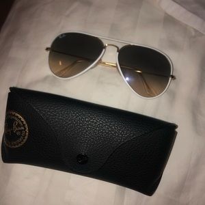 Rare white aviator Ray-Bans